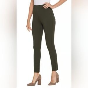 SPANX The Perfect Fit Womens Size XL Dark Olive Skinny Ankle Pant